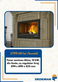 Ofertele Dedeman valabile de la 01.10.2025 | Pagină: 2 | Produse: Șemineu