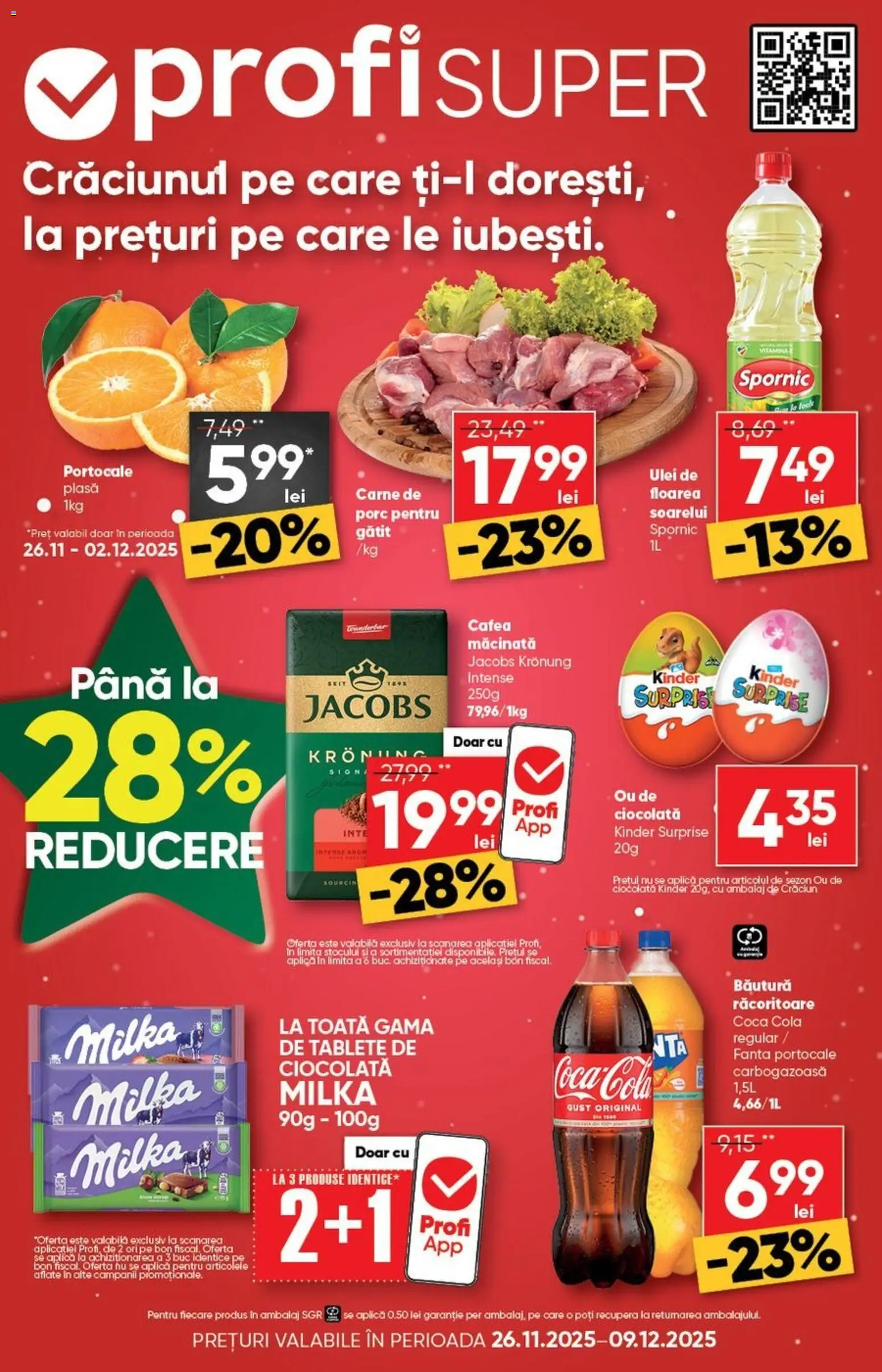 Noul catalog Profi – valabil de la 26.11.2025 | Pagină: 1 | Produse: Amerikan servis, Ulei, Cafea, Portocale