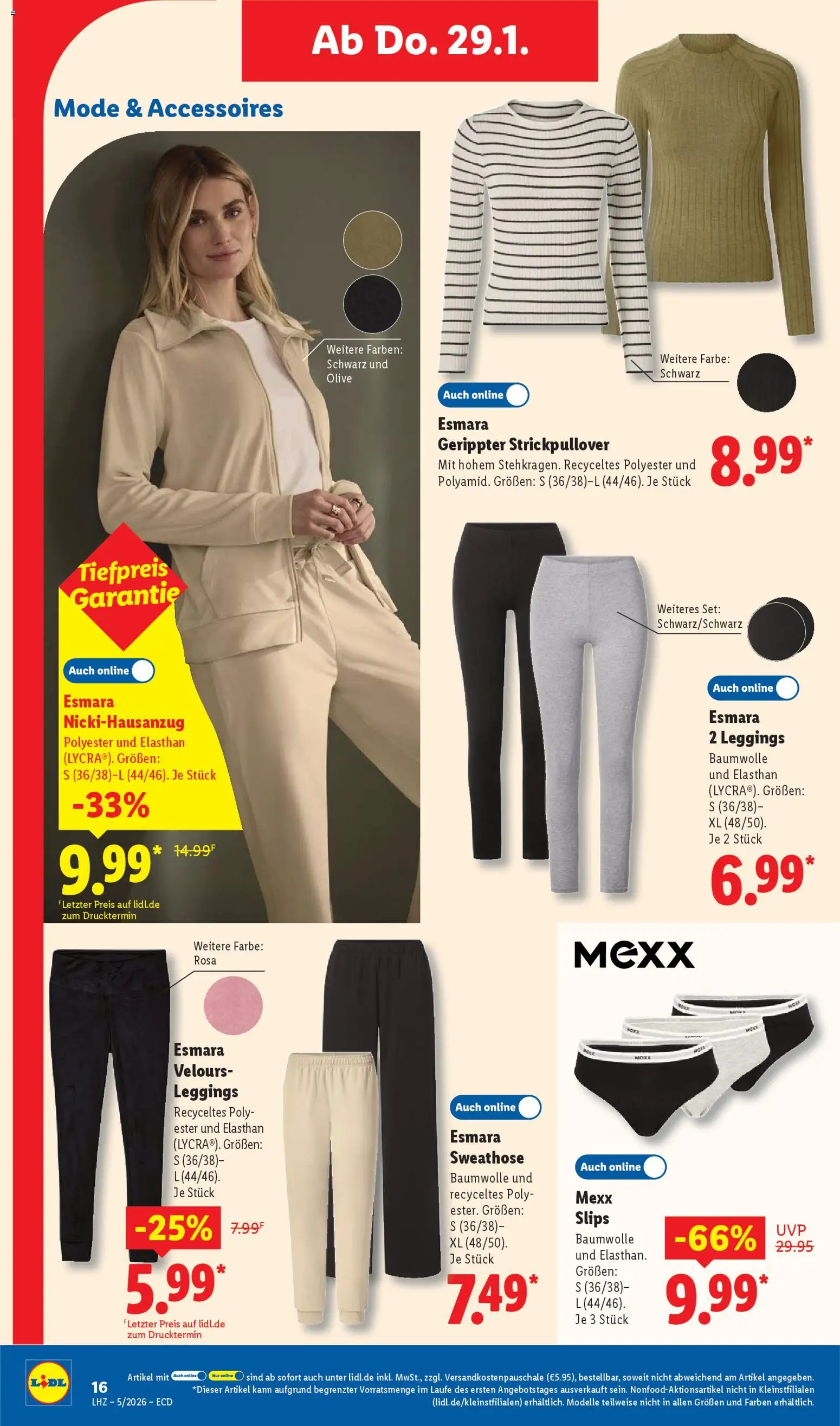Lidl - Prospekt – gültig ab 26.01.2026 | Seite: 36 | Produkte: Sweathose, Leggings