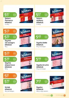 Pogląd oferty "Eurocash gazetka - Katalog Wędlin" - ważna od 05.03.2026 | Strona: 7 | Produkty: Schab, Szynka, Salami