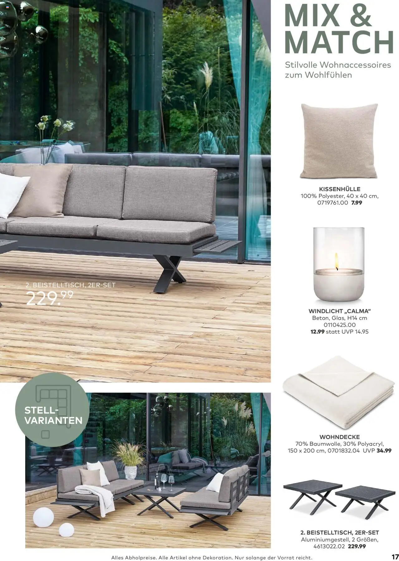 Porta! - Outdoor - Gartenmöbelkatalog 2025 - gültig ab dem 02.03.2025 | Seite: 17