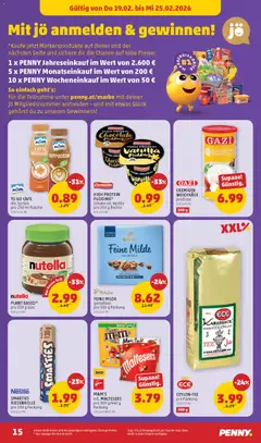 Penny Markt Flugblatt ab 19.02.2026 gültig | Seite: 15 | Produkte: Käse, Tee