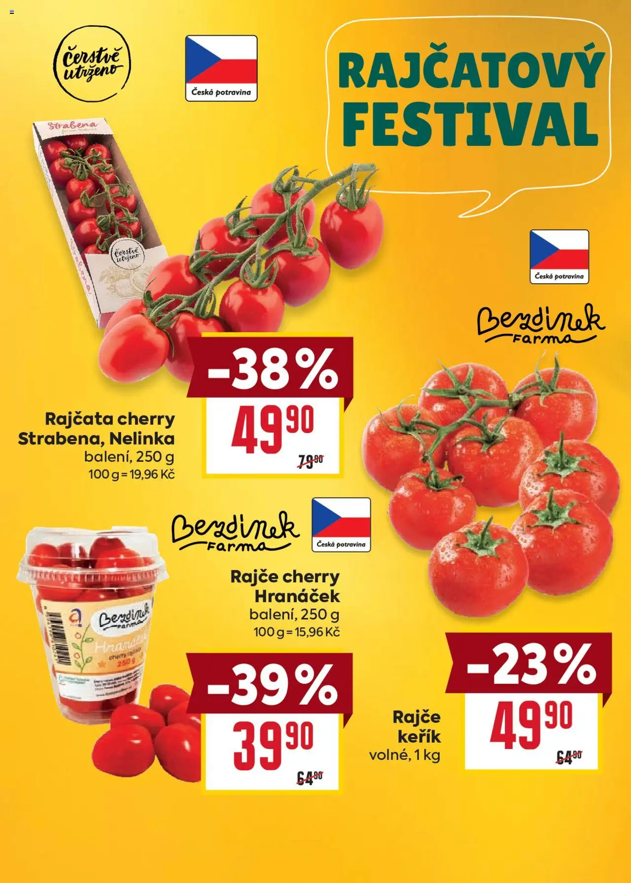 Billa Velký leták od 13.08.2025 | Strana: 4 | Produkty: Rajčata