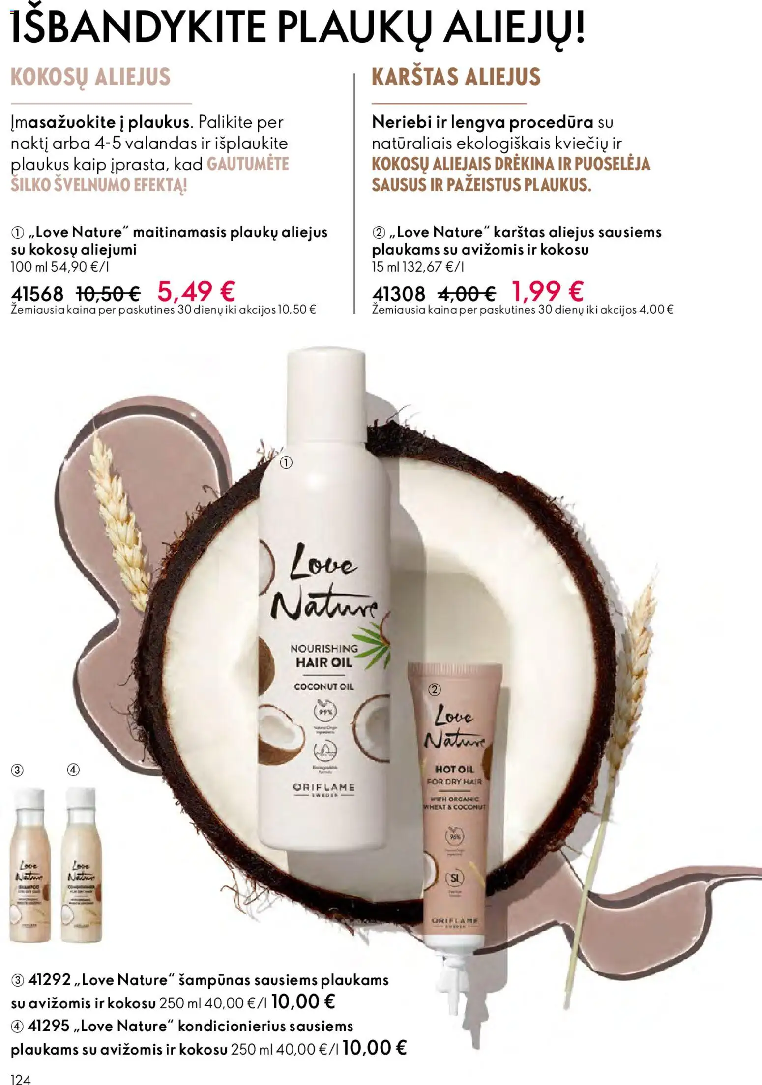Oriflame akcijos nuo 01.04.2026 | Puslapis: 124 | Prekių: Šampūnas, Kondicionierius, Aliejus