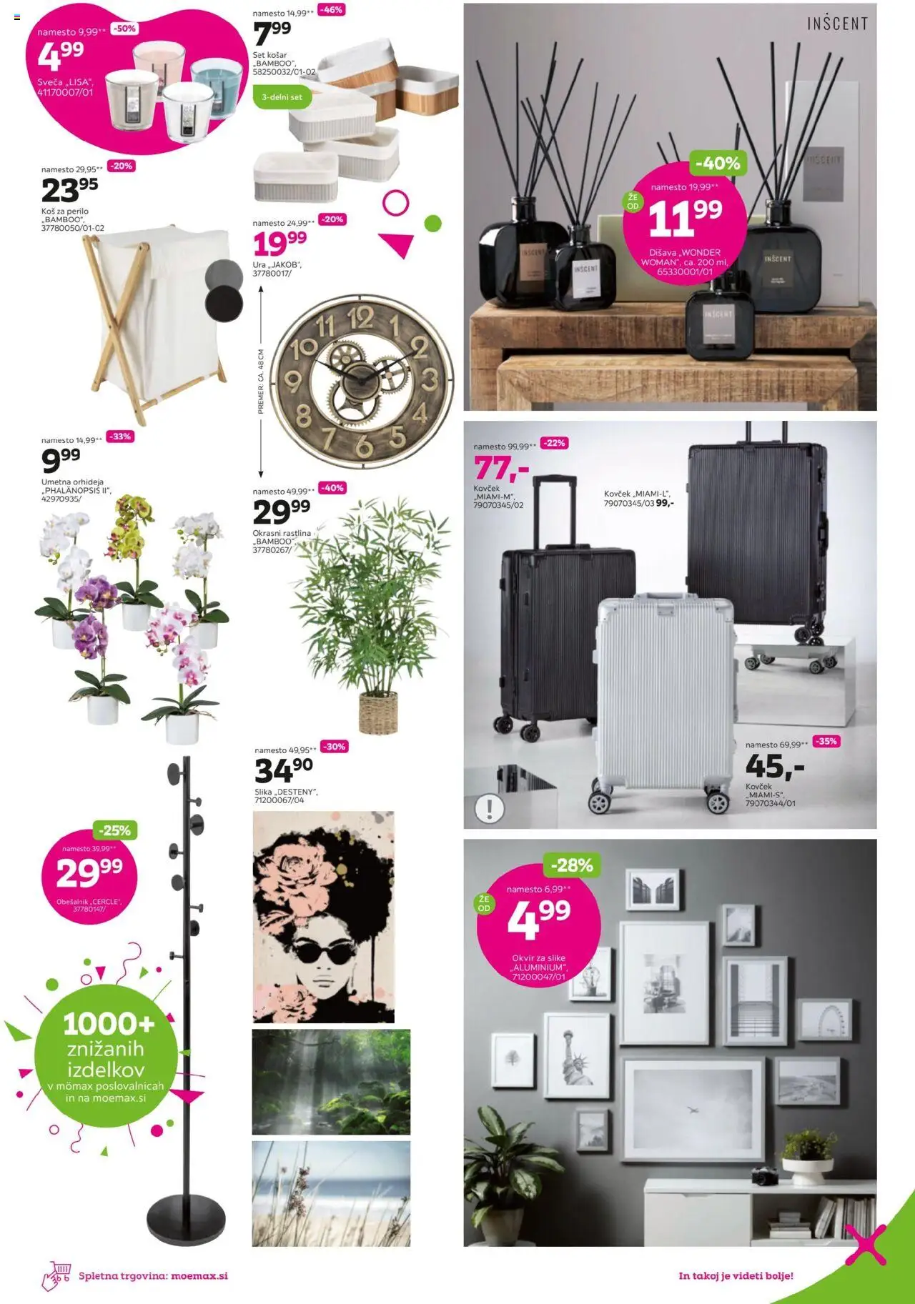 Mömax katalog │ velja od 25.08.2025 | Stran: 9 | Izdelki: Ura, Koš za perilo, Kos, Disava