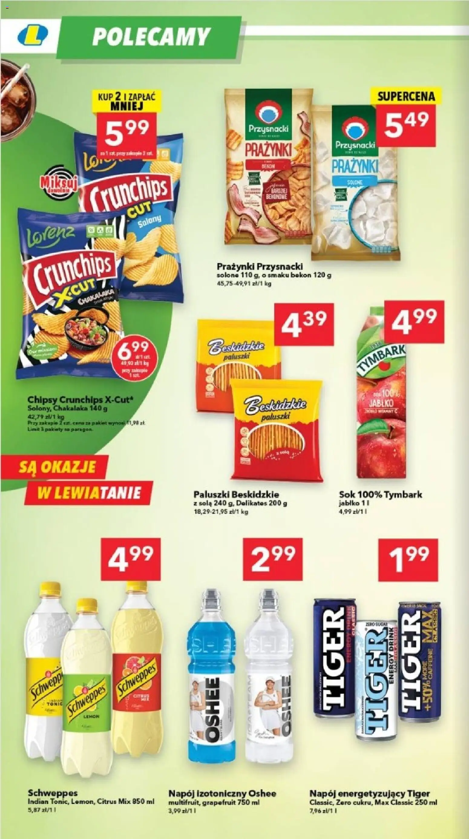 Lewiatan gazetka - Legnica od 06.11.2025 | Strona: 6 | Produkty: Chipsy, Bekon, Paluszki, Sok