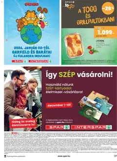 Spar Akciós újság - amely érvényes a következő dátumtól: 18.12.2025 | Oldal: 27 | Termékek: Szőlő, Grill, Lasagne