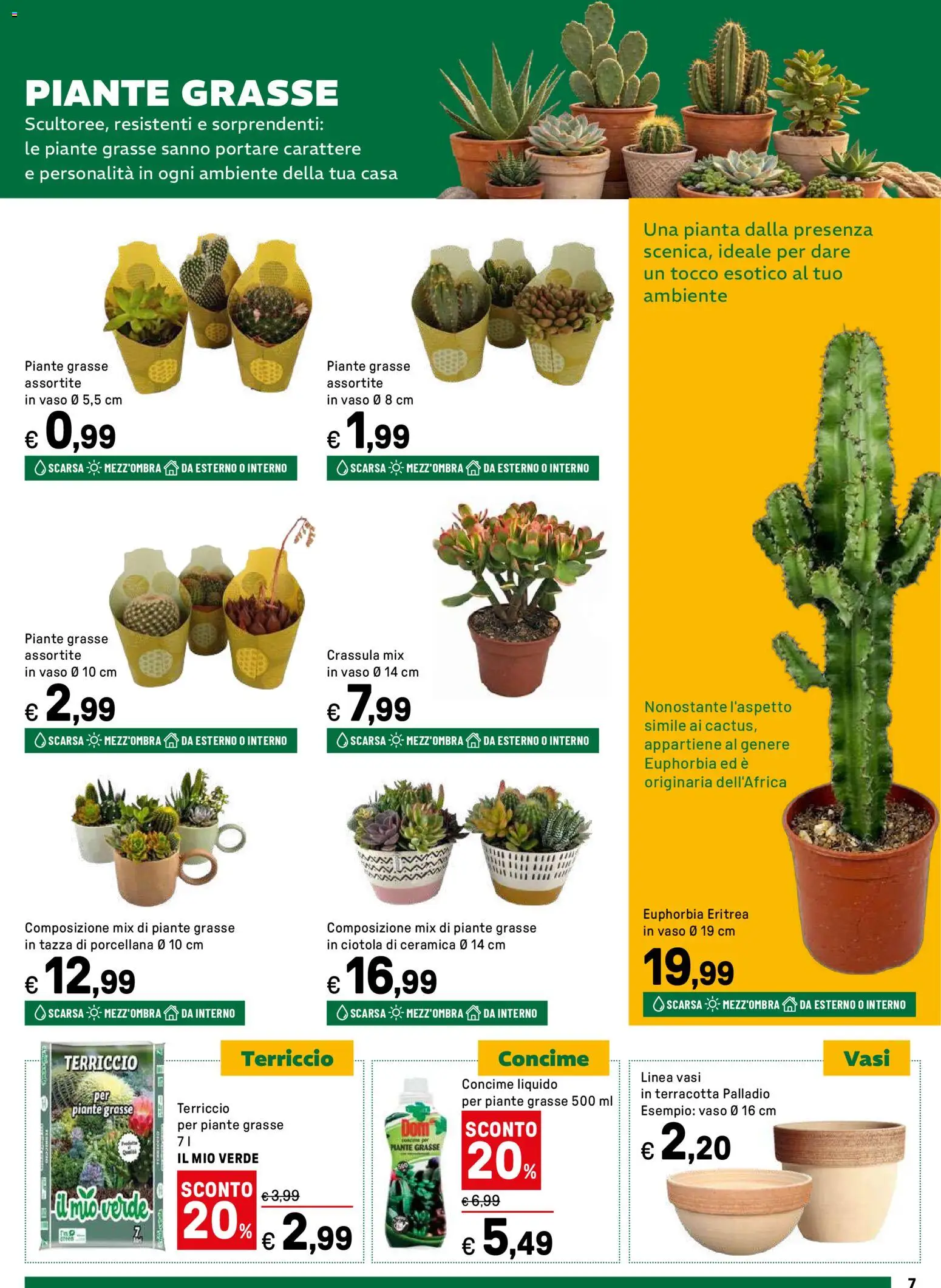 Volantino Iper del 16.03.2026 | Pagina: 7 | Prodotti: Concime, Terriccio, Ciotola, Vaso