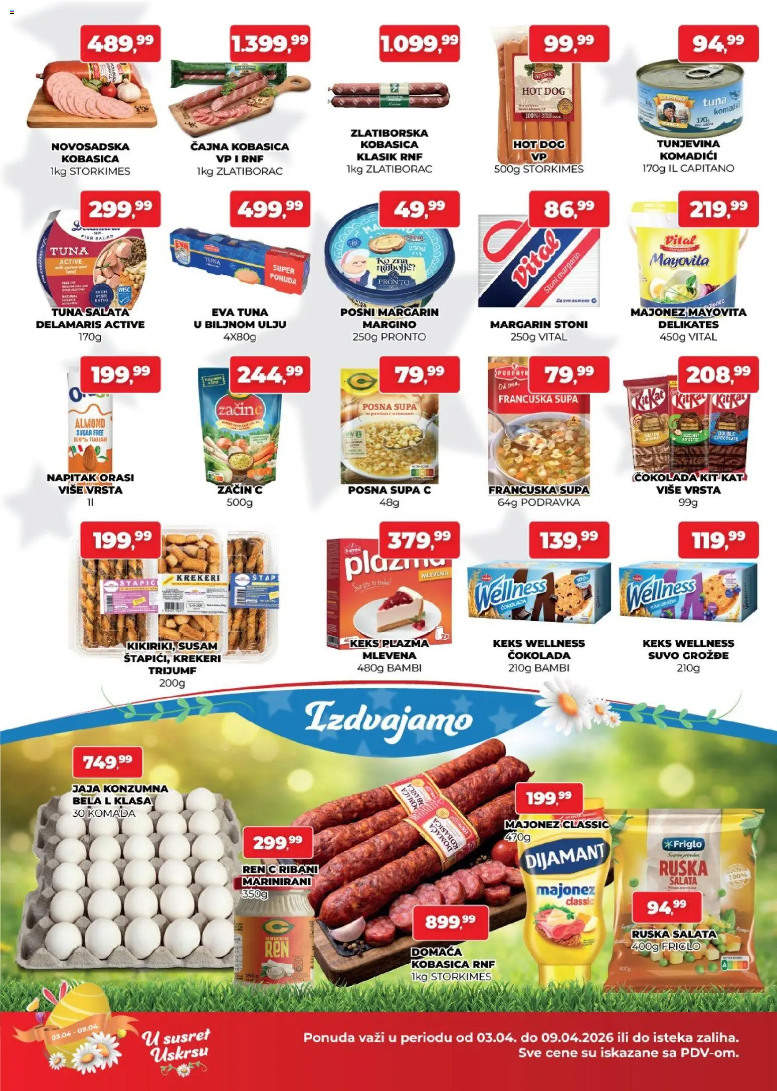 Plus Cash & Carry katalog - važi od 03.04.2026 | Strana: 2 | Proizvode: Plazma, Podravka, Čokolada, Hot dog