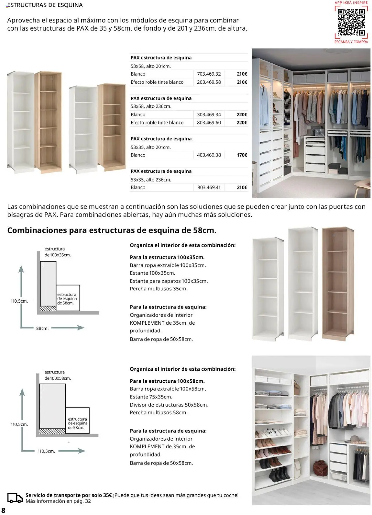 Catálogo IKEA Pax y Komplement │ válido desde el 01.09.2025 | Página: 8 | Productos: Tinte, Percha, Ropa, Estante