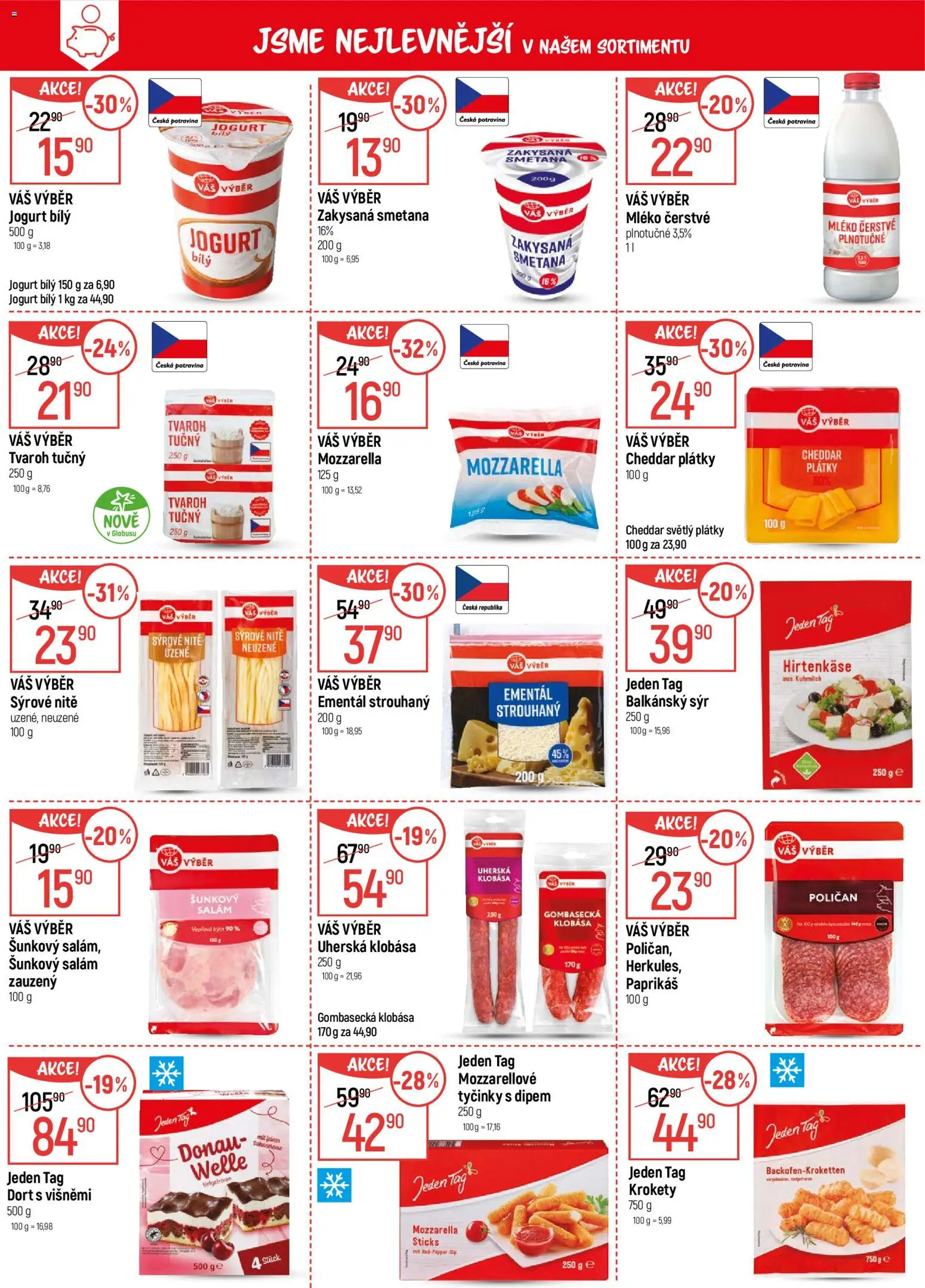 Globus leták - Olomouc od 04.03.2026 | Strana: 3 | Produkty: Ementál, Sýr, Dort, Cheddar