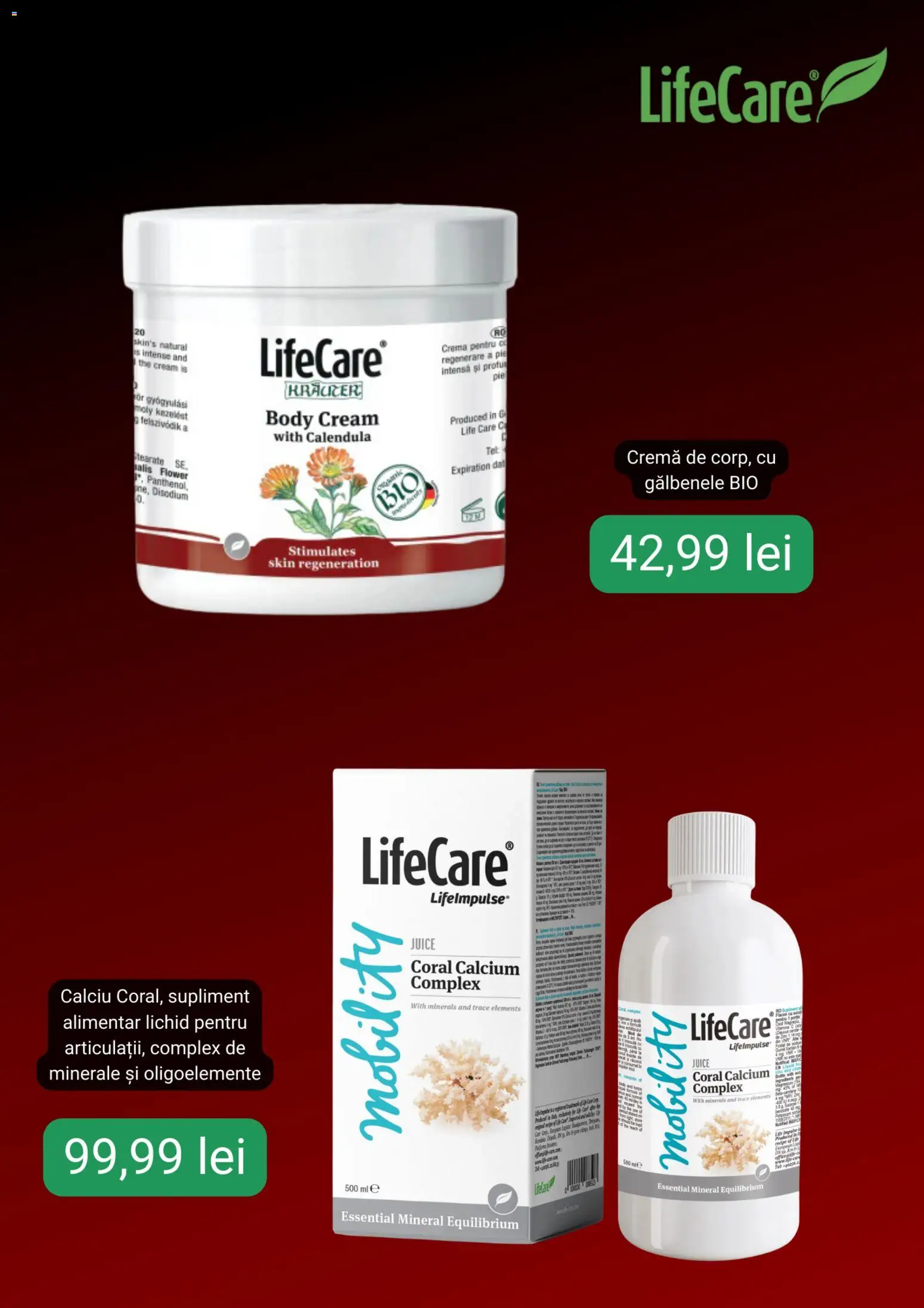 Noul catalog Life Care – valabil de la 27.11.2025 | Pagină: 4 | Produse: Şerit ödül, Body, Cremă