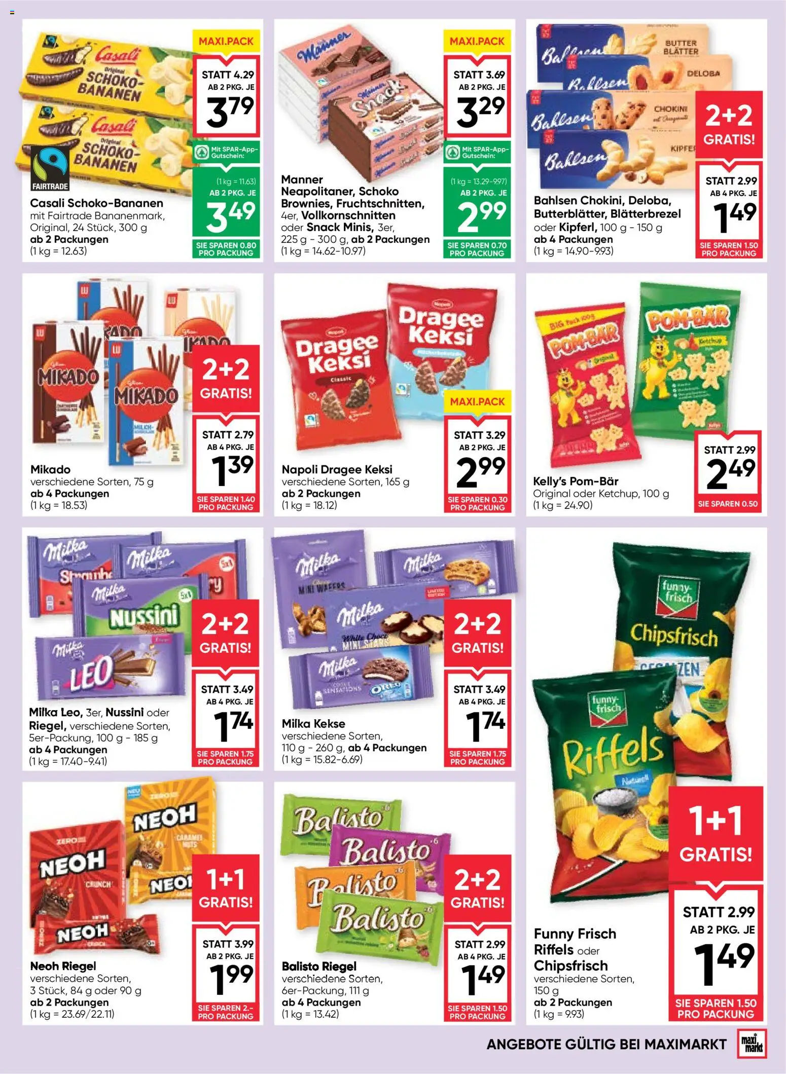 Maximarkt Flugblatt gültig ab 02.01.2026 | Seite: 13 | Produkte: Kekse, Butter, Bananen