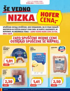 Hofer katalog akcije – veljaven od 25.03.2026 | Stran: 2 | Izdelki: Pršut, Narezek, Kos, Mocarela