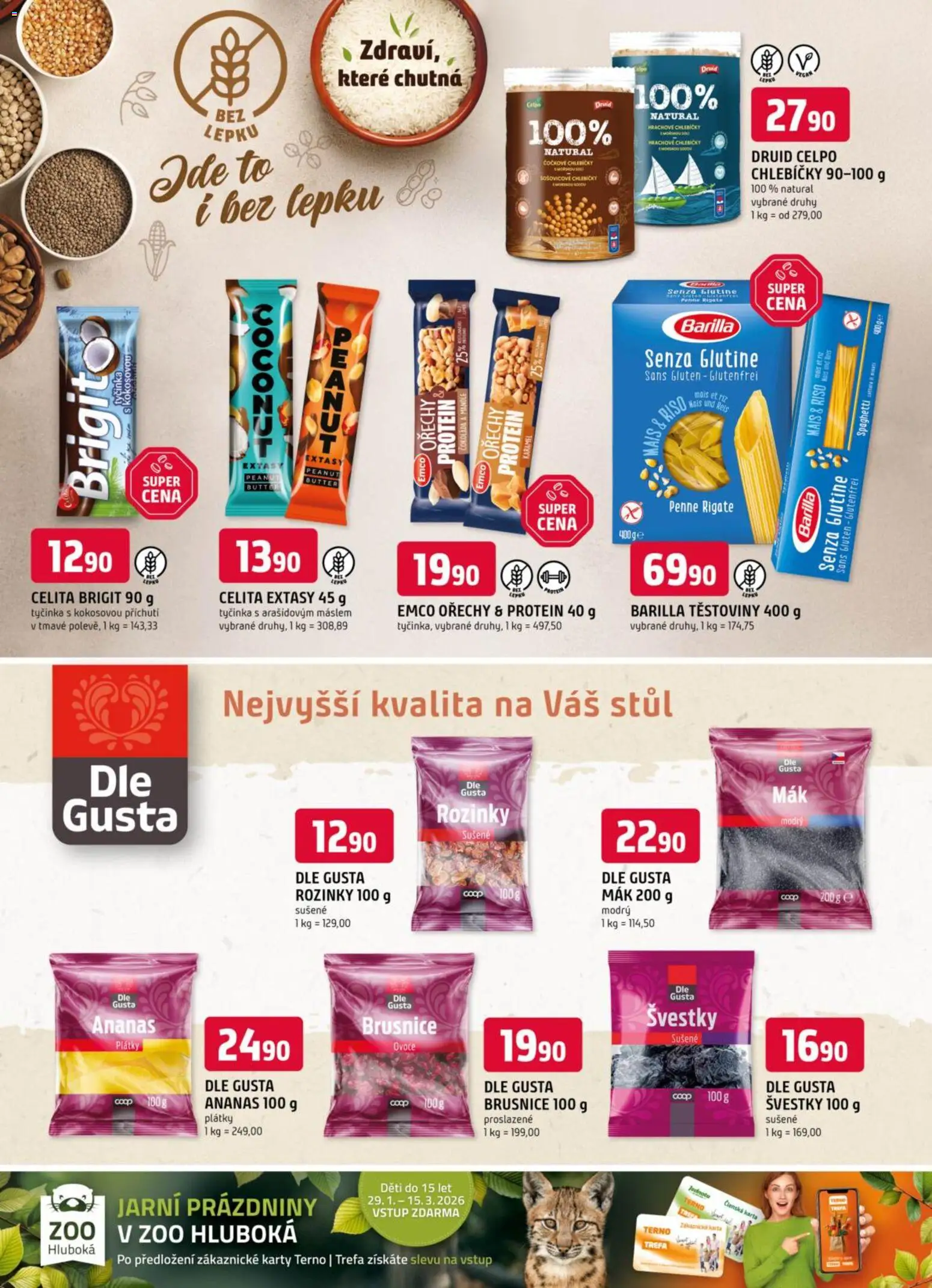 Trefa leták od 25.02.2026 | Strana: 8 | Produkty: Ovoce, Čokoláda, Brusnice, Protein