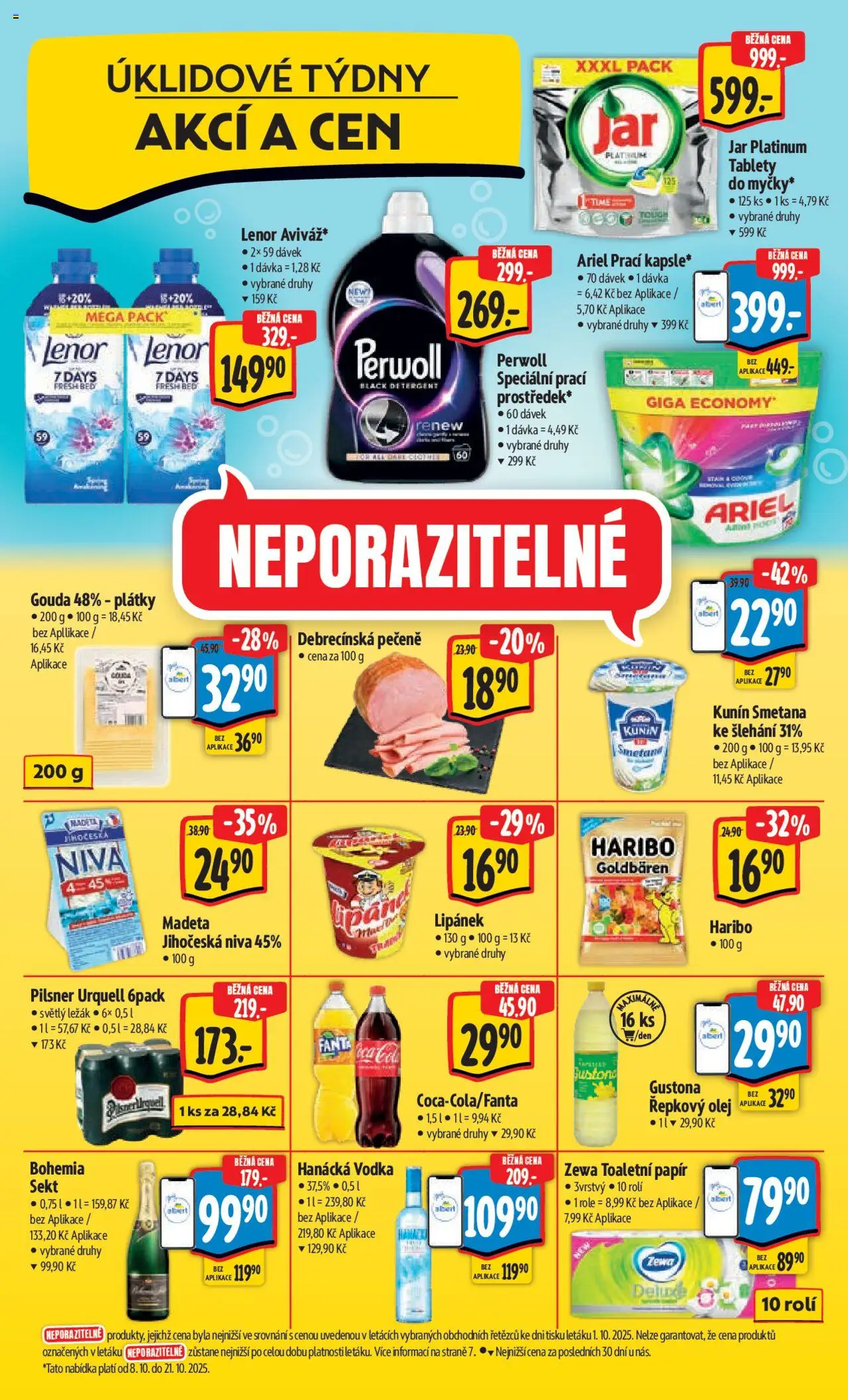 Albert leták - Hypermarket od 08.10.2025 | Strana: 58 | Produkty: Haribo, Sekt, Zewa Toaletní papír, Jar