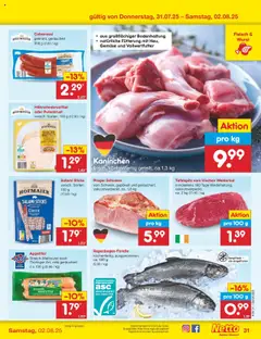 Netto Marken-Discount Prospekt 	 - gültig ab dem 28.07.2025 | Seite: 53 | Produkte: Hahnchen, Wurst, Salami, Fleisch