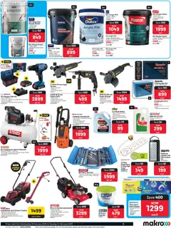 Makro specials catalogue – valid from 18.02.2026 | Page: 11 | Products: Drill, Plaster primer, Angle grinder, Water