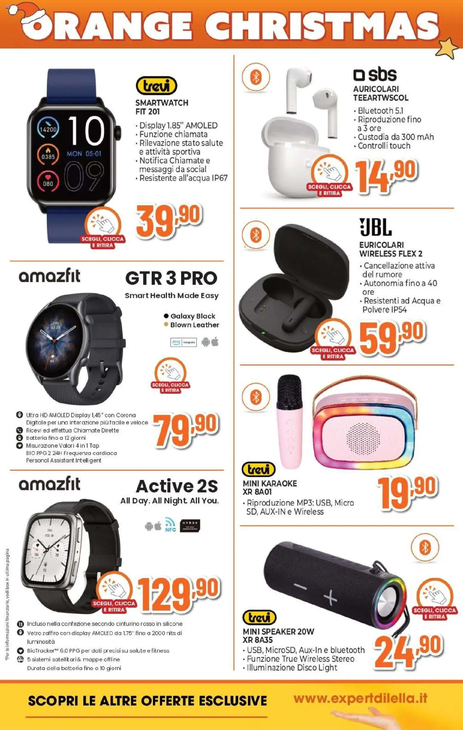 Volantino Expert del 02.12.2025 | Pagina: 11 | Prodotti: Acqua, MP3, Speaker, Batteria