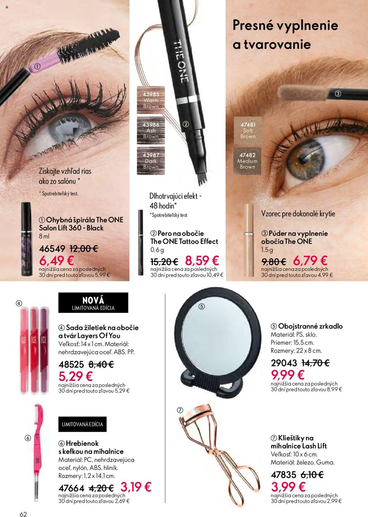 Katalóg Oriflame 13 2025 │ platný od 07.09.2025 | Strana: 62 | Produkty: Zrkadlo, Púder, Pero