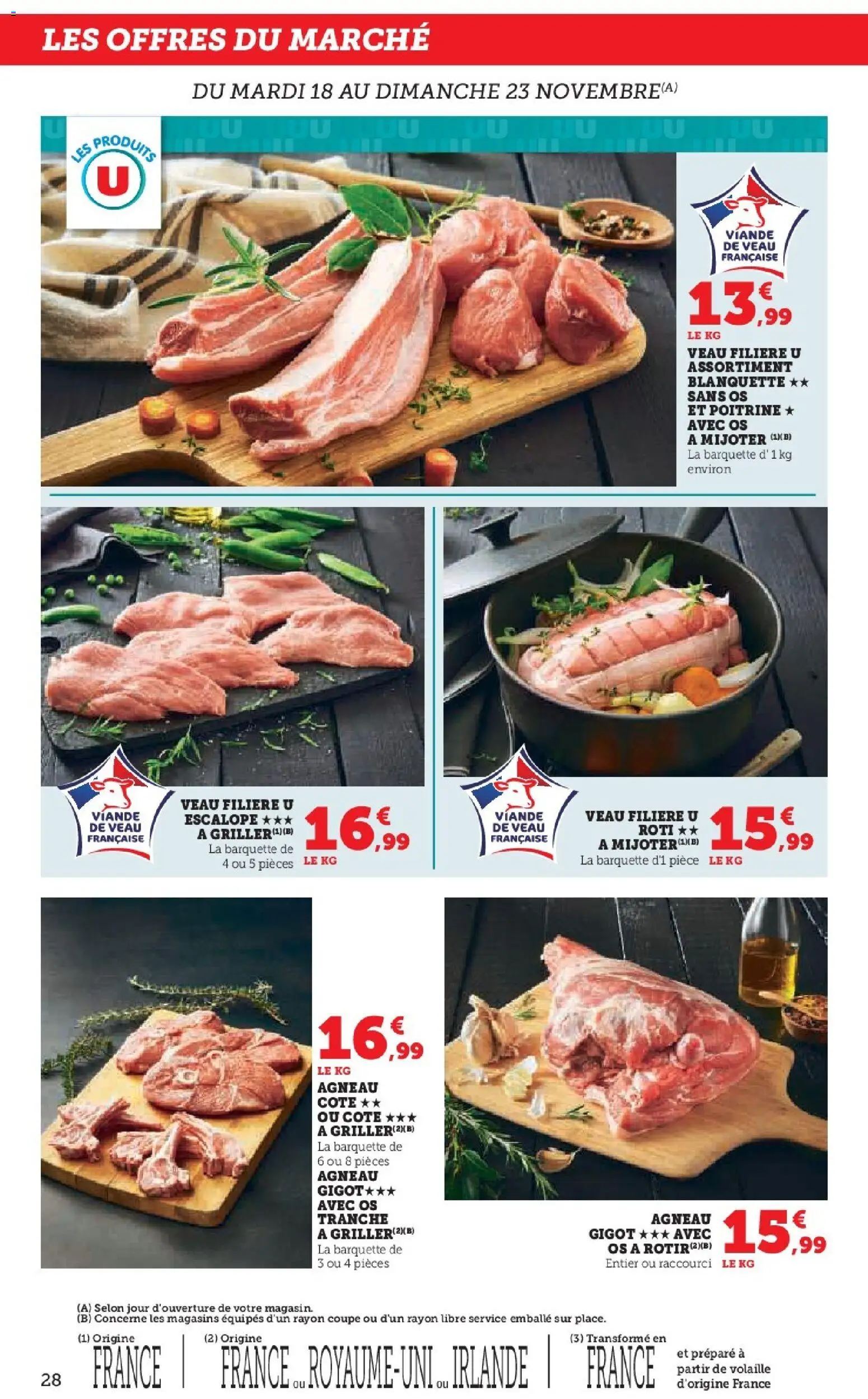 {H1} | Page: 28 | Produits: Agneau gigot, Agneau, Volaille, Veau roti