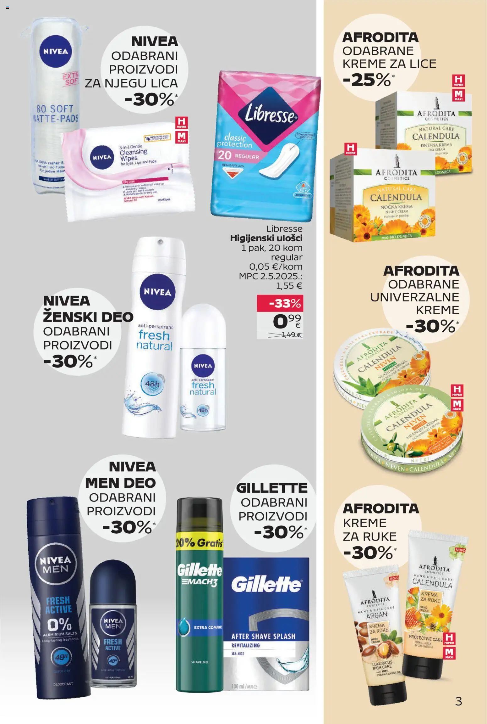 Tommy katalog | vrijedi od 23.03.2026 | Stranica: 3 | Proizvodi: Noćna krema, Antiperspirant, Krema, Libresse