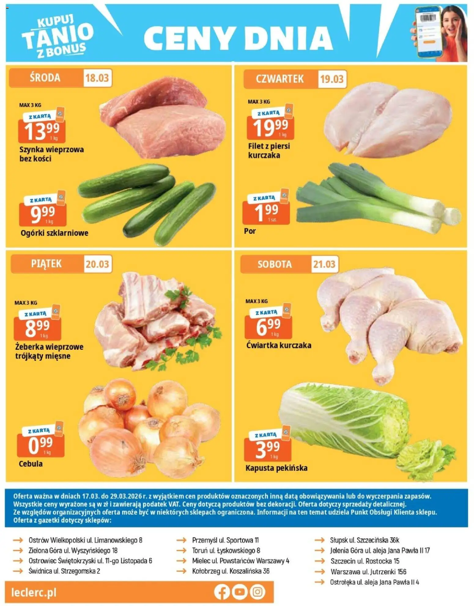 E.Leclerc gazetka - Wielkanoc od 17.03.2026 | Strona: 24 | Produkty: Kapusta, Kapusta pekińska, Piersi, Ogórki