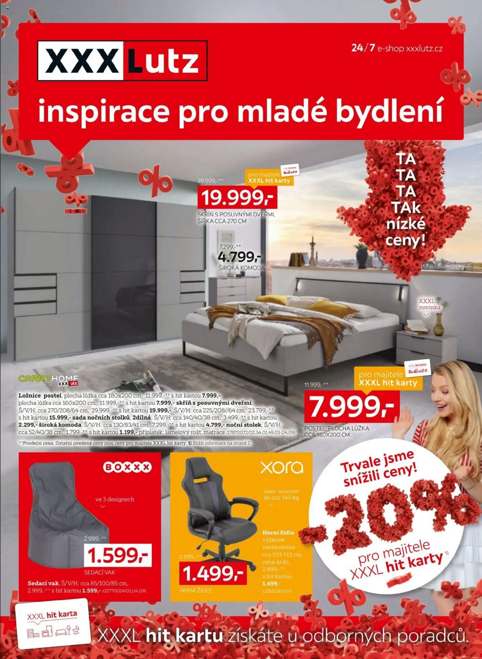 XXXLutz leták - Inspirace pro mladé bydlení od 05.01.2026 | Strana: 1 | Produkty: Matrace, Komoda, Karty, Skříň