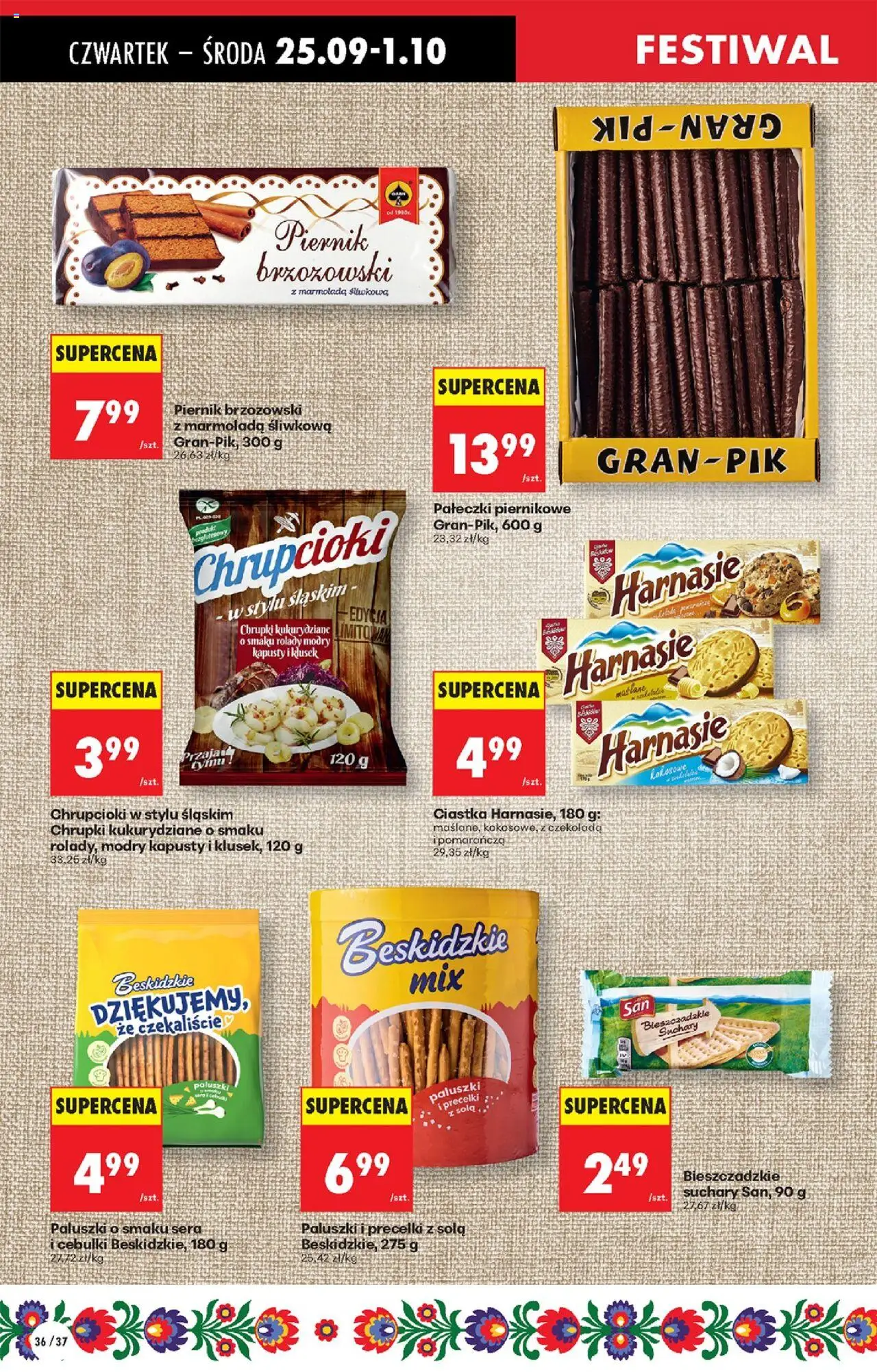 Biedronka gazetka - Oferta w tym tygodniu od 25.09.2025 | Strona: 42 | Produkty: Chrupki, Paluszki, Czekolada, Ciastka