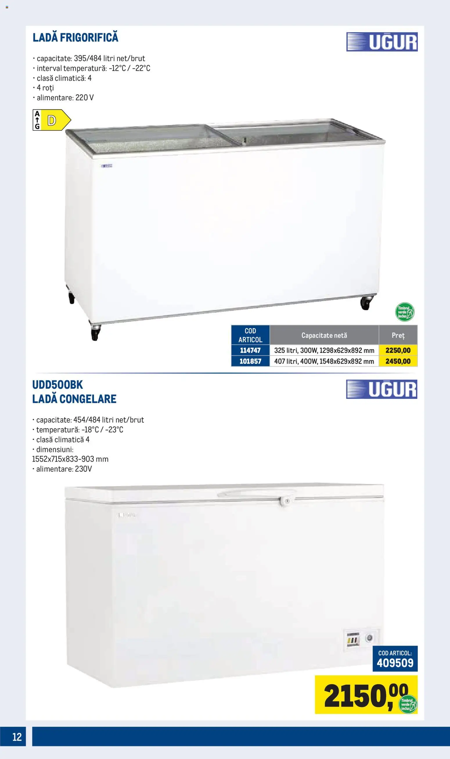 Noul catalog Metro – valabil de la 05.01.2026 | Pagină: 12 | Produse: Ladă frigorifică