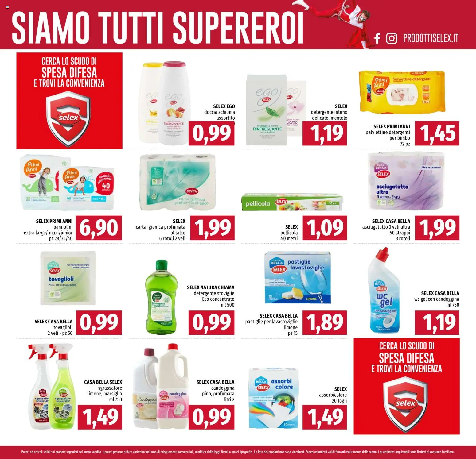 Volantino Famila del 19.02.2026 | Pagina: 29 | Prodotti: Detergente, Intimo, WC, Doccia