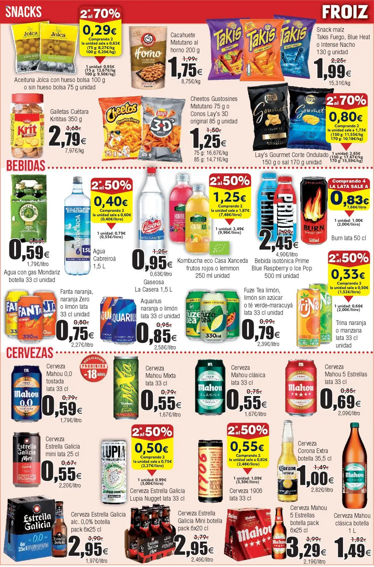 Froiz - Folleto Hiper │ válido desde el 27.05.2025 | Página: 12 | Productos: Manzana, Té, Galletas, Gaseosa