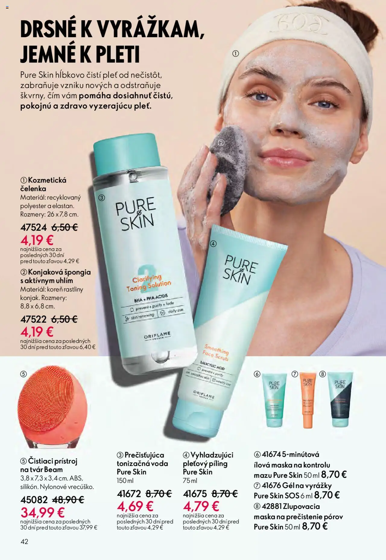 Katalóg Oriflame 13 2025 │ platný od 07.09.2025 | Strana: 42 | Produkty: Maska, Voda