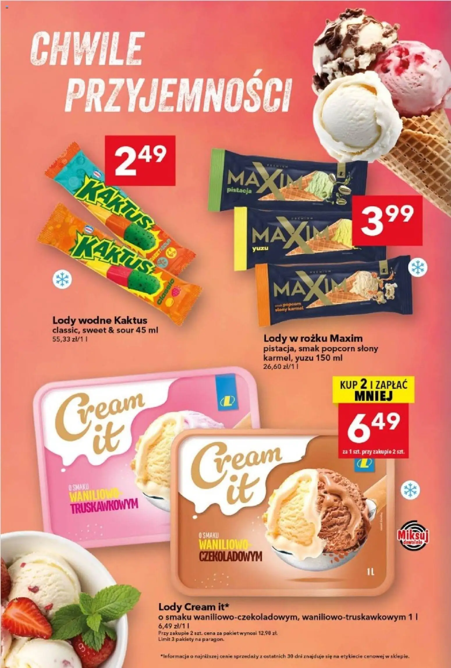 Lewiatan gazetka od 23.04.2026 | Strona: 16 | Produkty: Popcorn, Lody