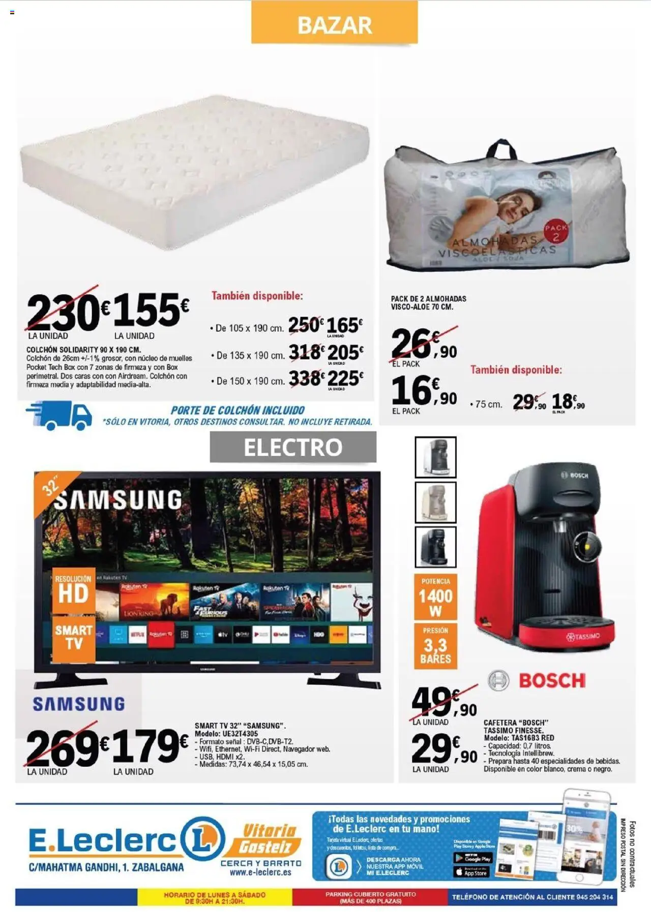 E.Leclerc folleto │ válido desde el 15.10.2025 | Página: 12 | Productos: Crema, Teléfono, Apple, Colchon