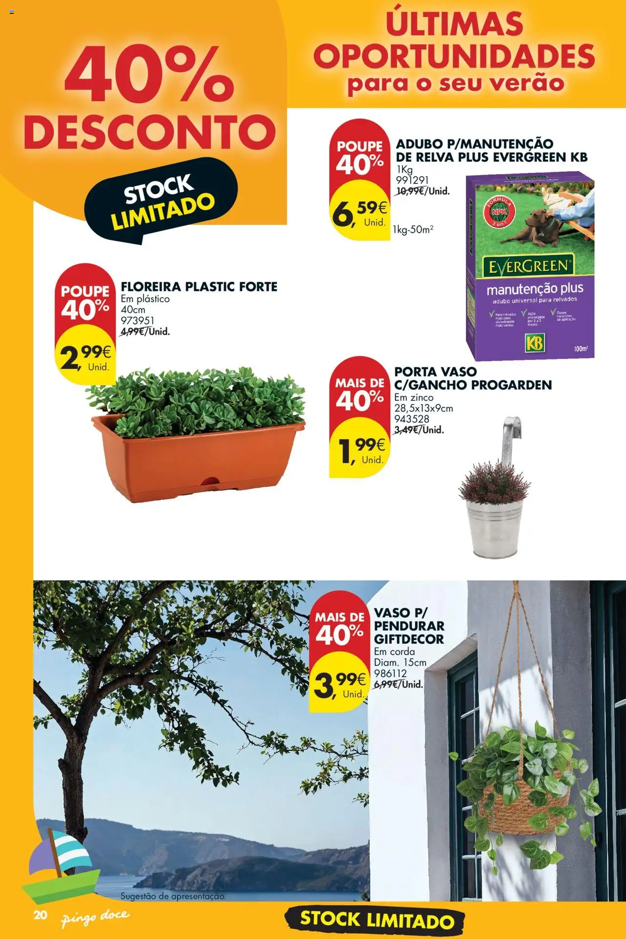Pingo Doce - Folheto Bazar Verão │ válido de 22.07.2025 | Página: 20 | Produtos: Porta, Corda, Vaso