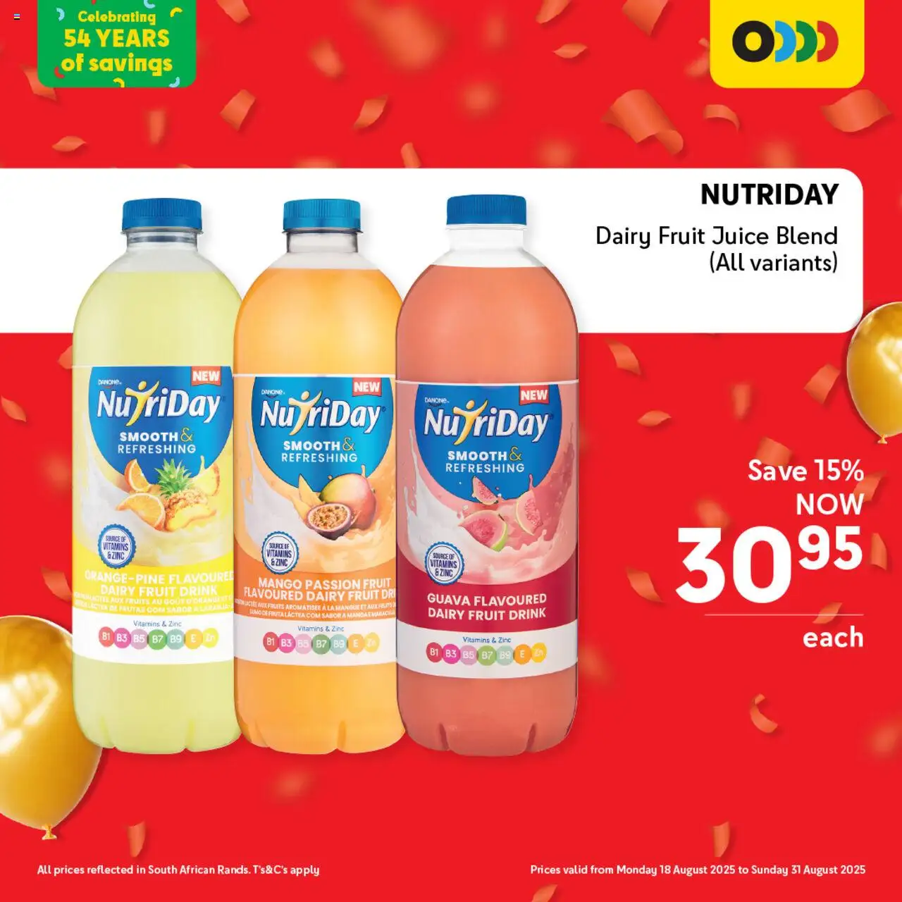 Makro Birthday Deals Drinks │ valid from 18.08.2025 | Page: 7 | Products: Vitamins, Juice, Fruit, Mango