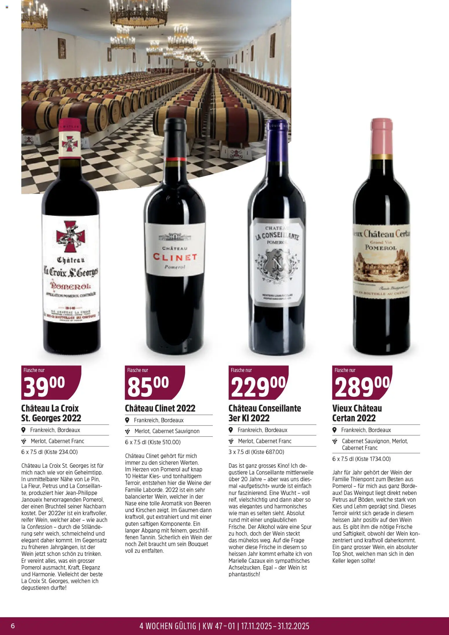 TopCC Aktionen Bordeaux – gültig ab 17.11.2025 | Seite: 6 | Produkte: Kirschen, Wein, Top
