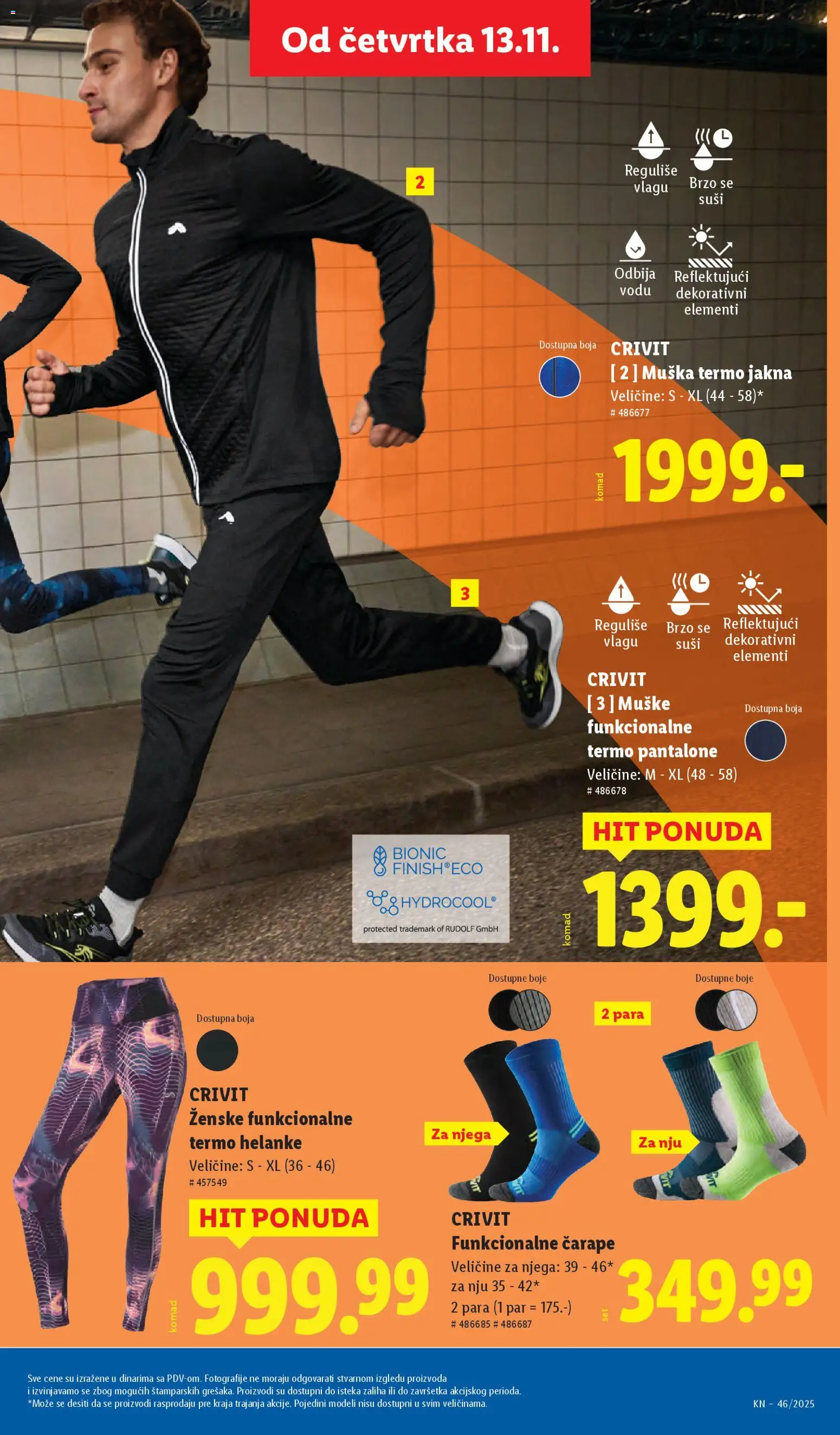 Lidl katalog - važi od 13.11.2025 | Strana: 53 | Proizvode: Jakna, Pantalone, Čarape, Helanke