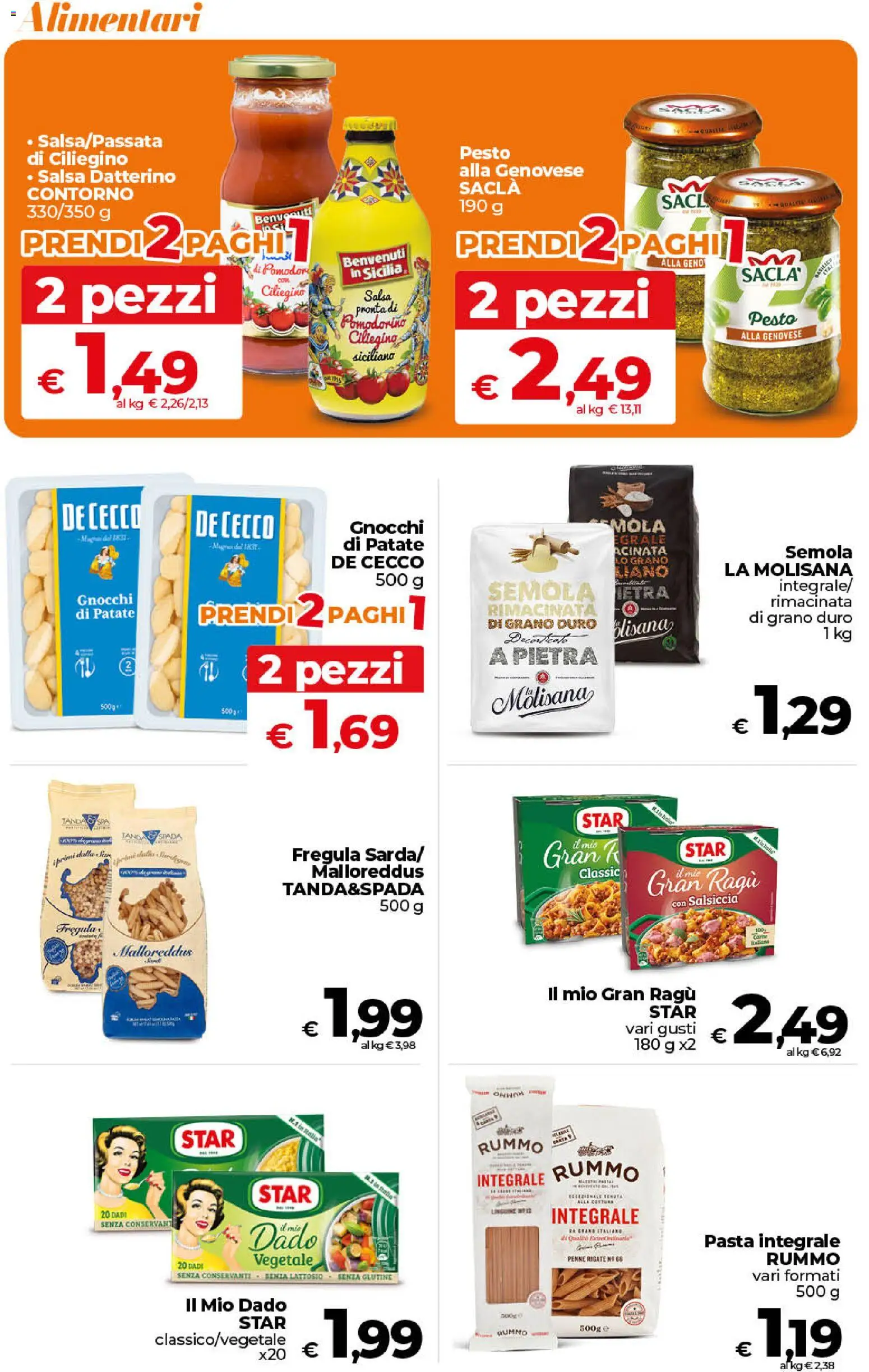 Volantino Ipercoop del 24.02.2026 | Pagina: 29 | Prodotti: Salsiccia, Pomodori, Pasta, Penne