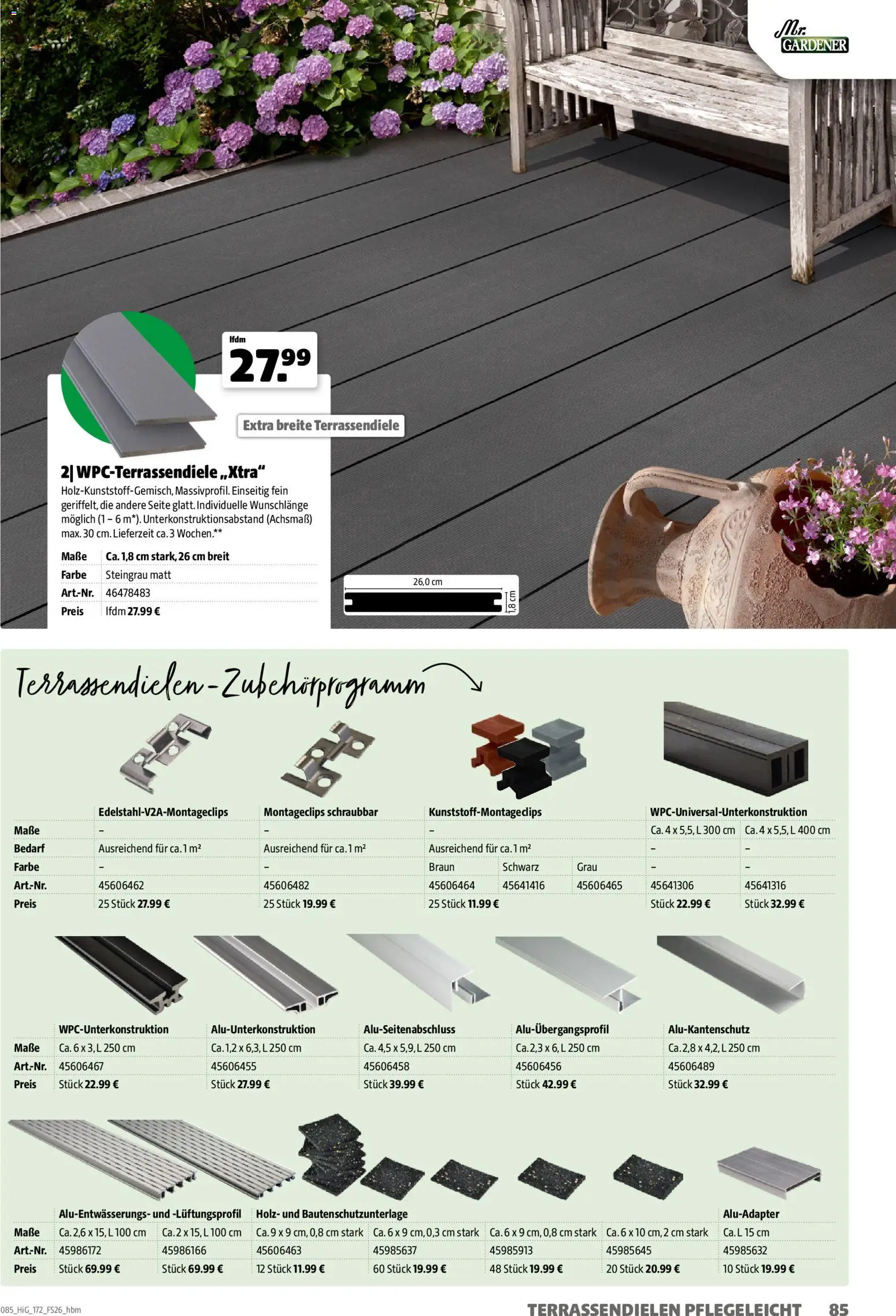 Hagebau Gartengestaltungsortiment – gültig ab 02.03.2026 | Seite: 85