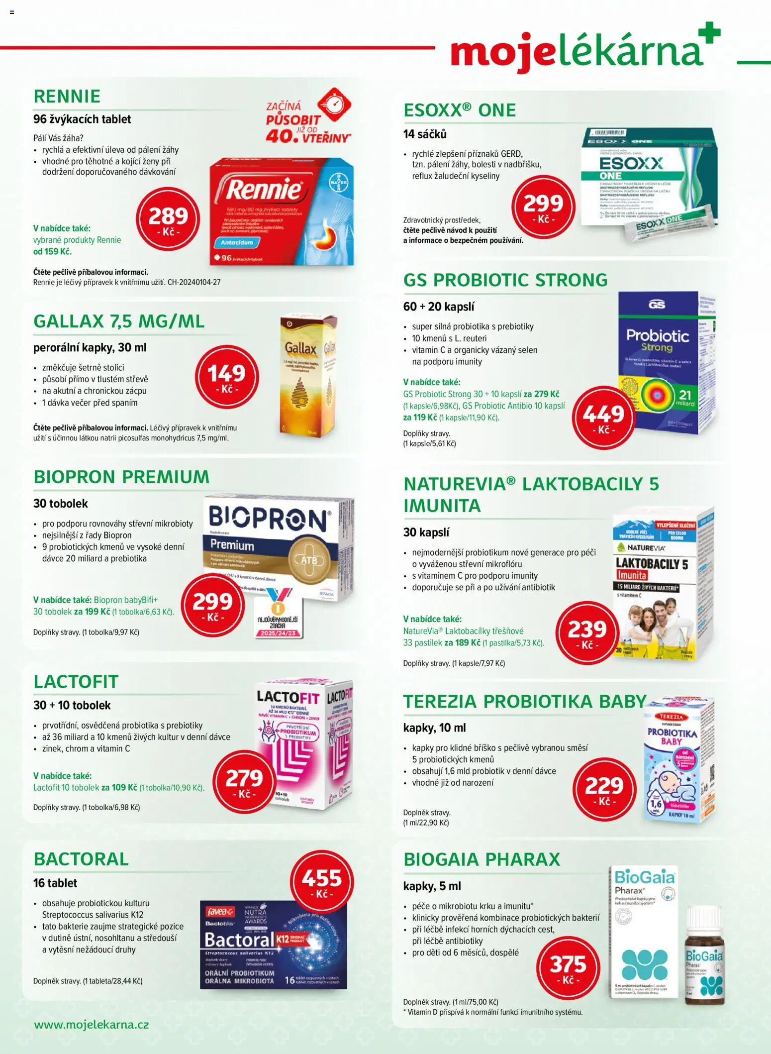 Moje lékárna leták od 10.01.2026 | Strana: 6 | Produkty: Vitamin c, Probiotika, Tablet, Vitamin D