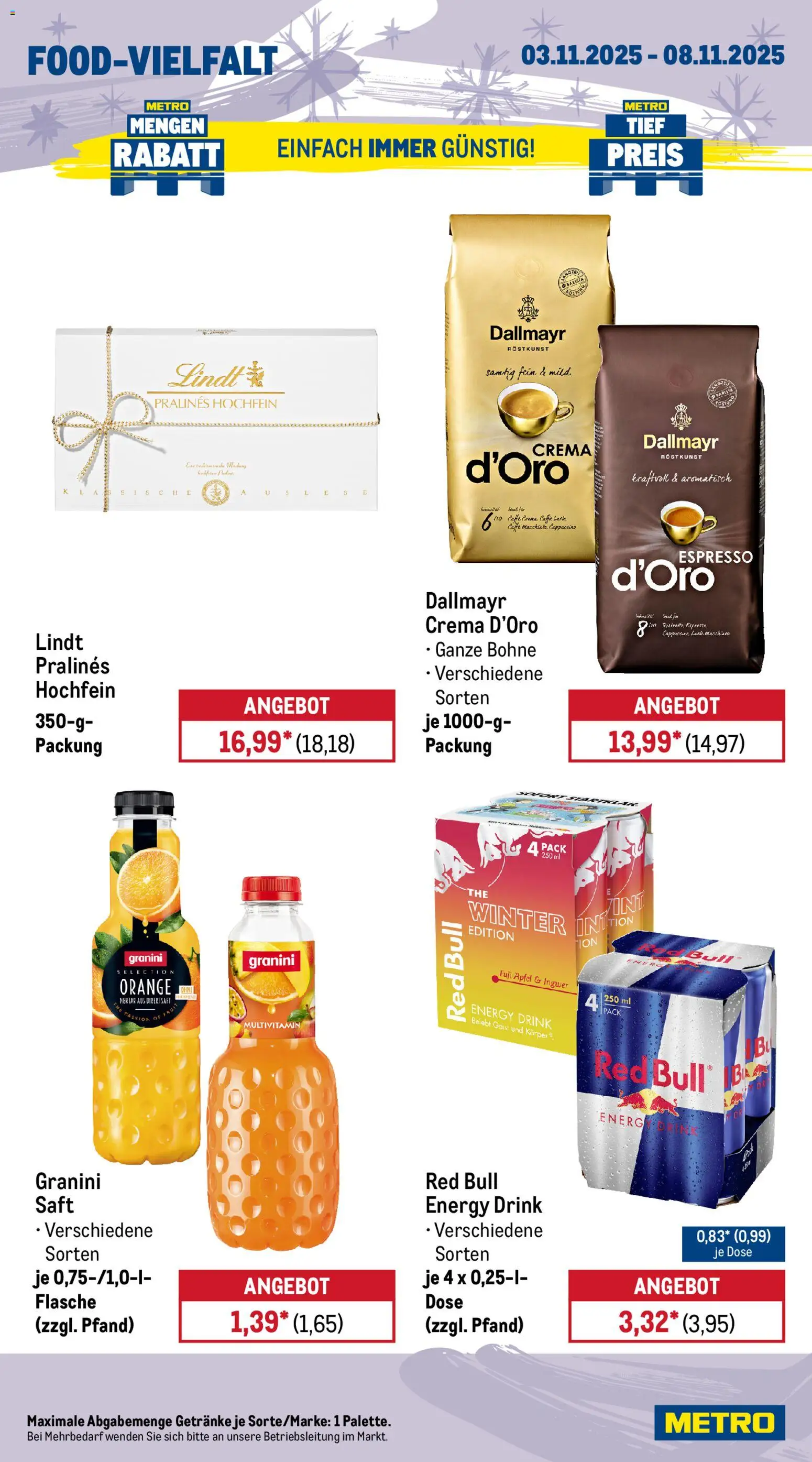 Metro - Black Friday – gültig ab 03.11.2025 | Seite: 16 | Produkte: Red bull, Energy, Granini, Saft