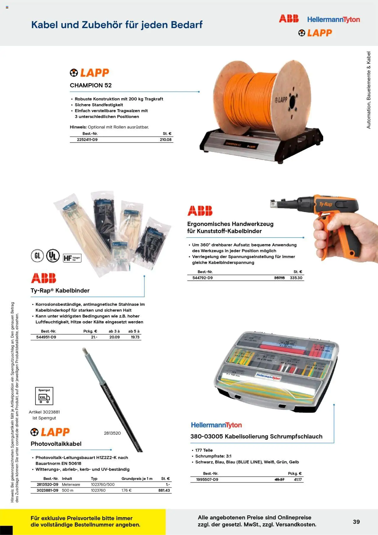 Conrad - Markenkatalog - gültig ab dem 25.08.2025 | Seite: 41 | Produkte: Kabel