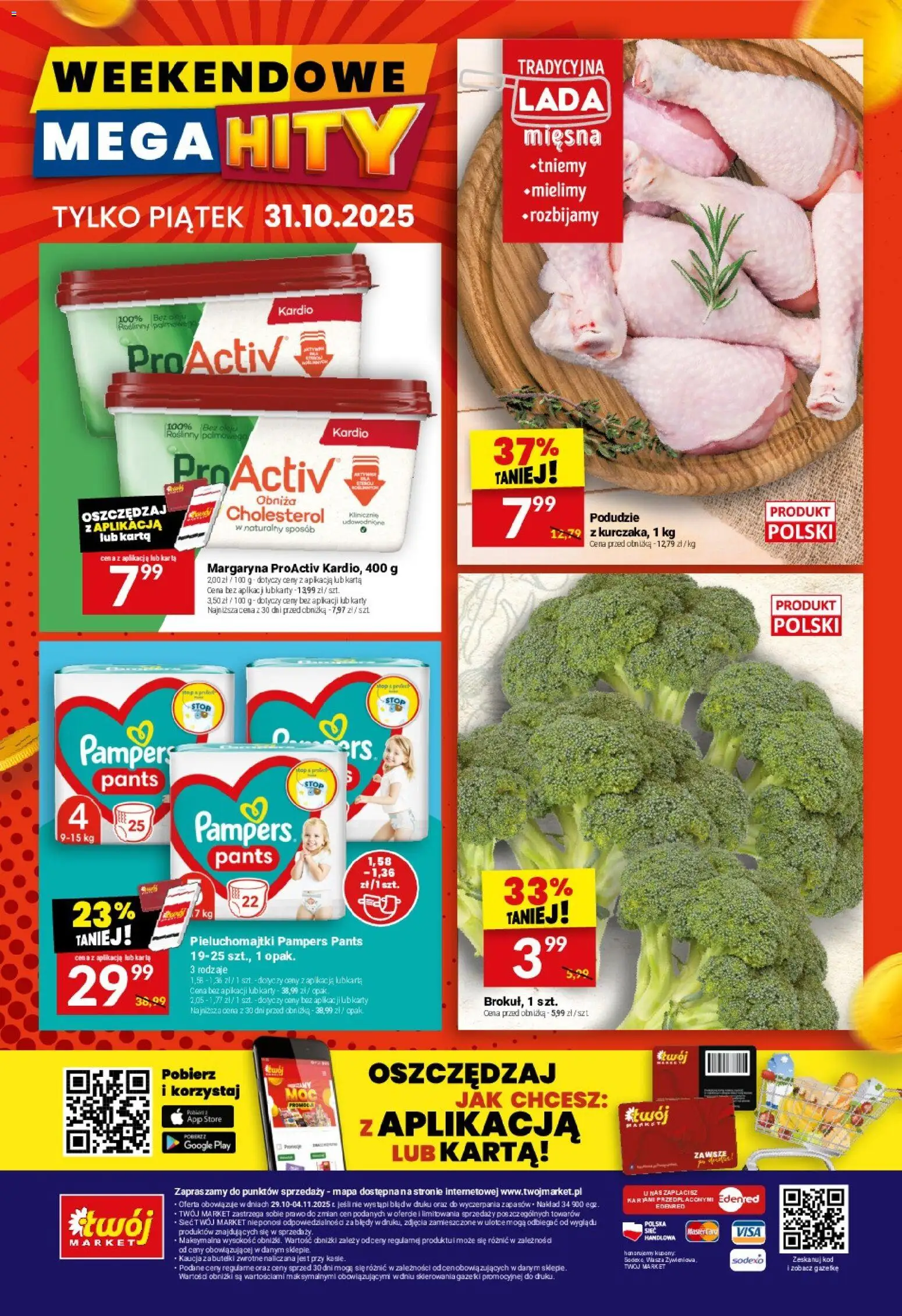 Twój Market Gazetka od 29.10.2025 | Strona: 40 | Produkty: Pampers, Pieluchomajtki, Margaryna, Rosliny