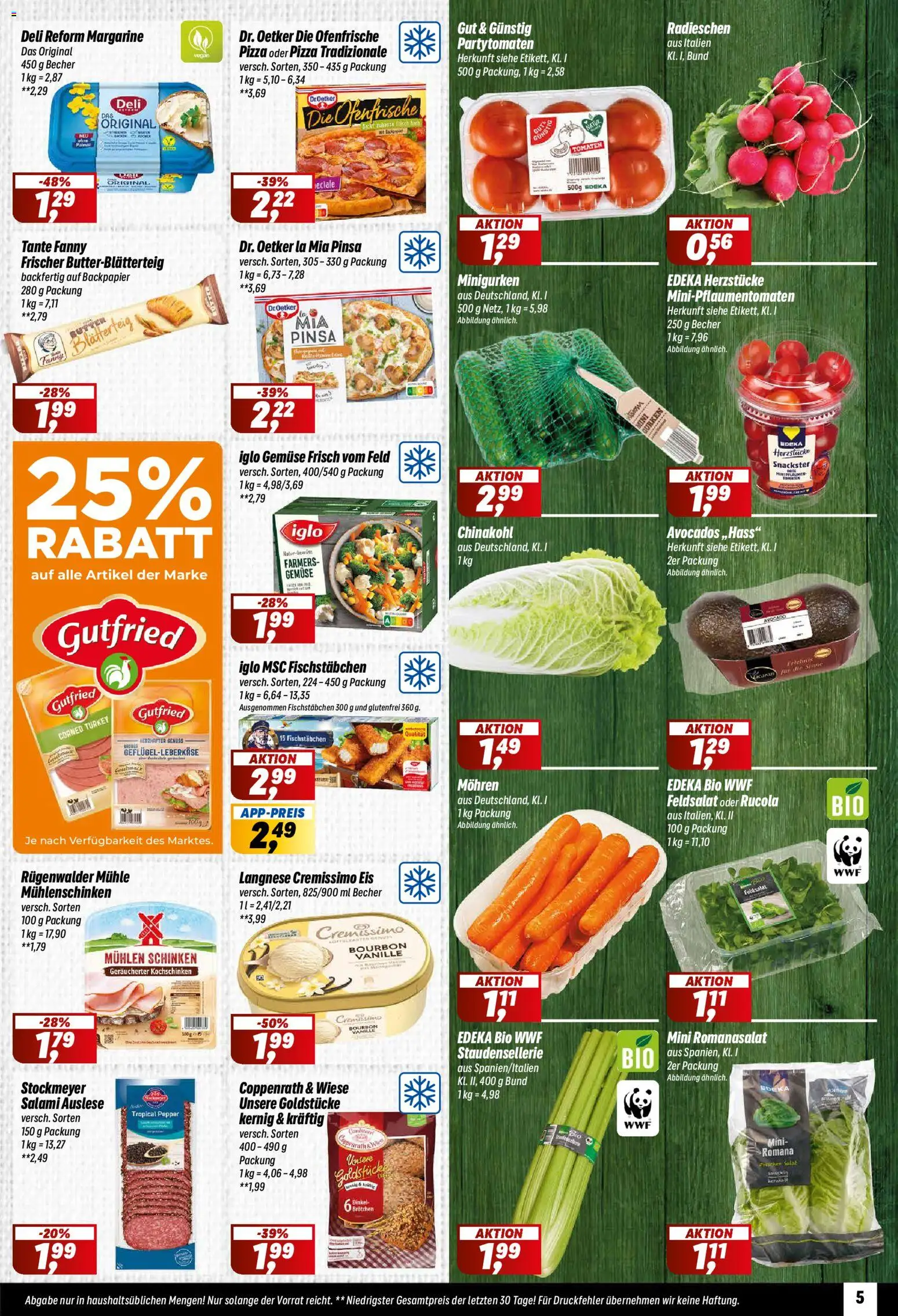 Simmel Prospekt 	 – gültig ab 26.01.2026 | Seite: 5 | Produkte: Iglo, Chinakohl, Salami, Pizza