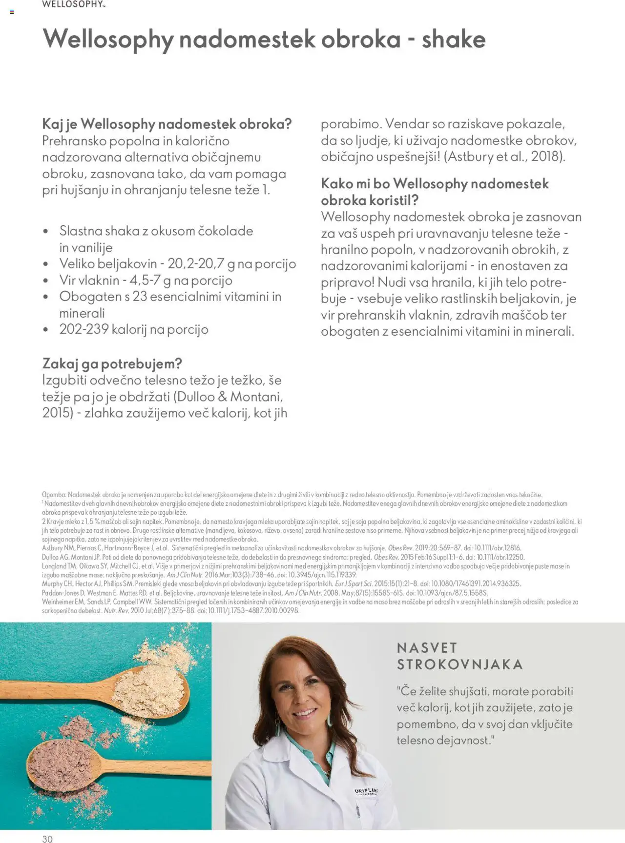 Oriflame katalog wellosophy vodnik po izdelkih │ velja od 18.12.2023 | Stran: 30 | Izdelki: Mleko