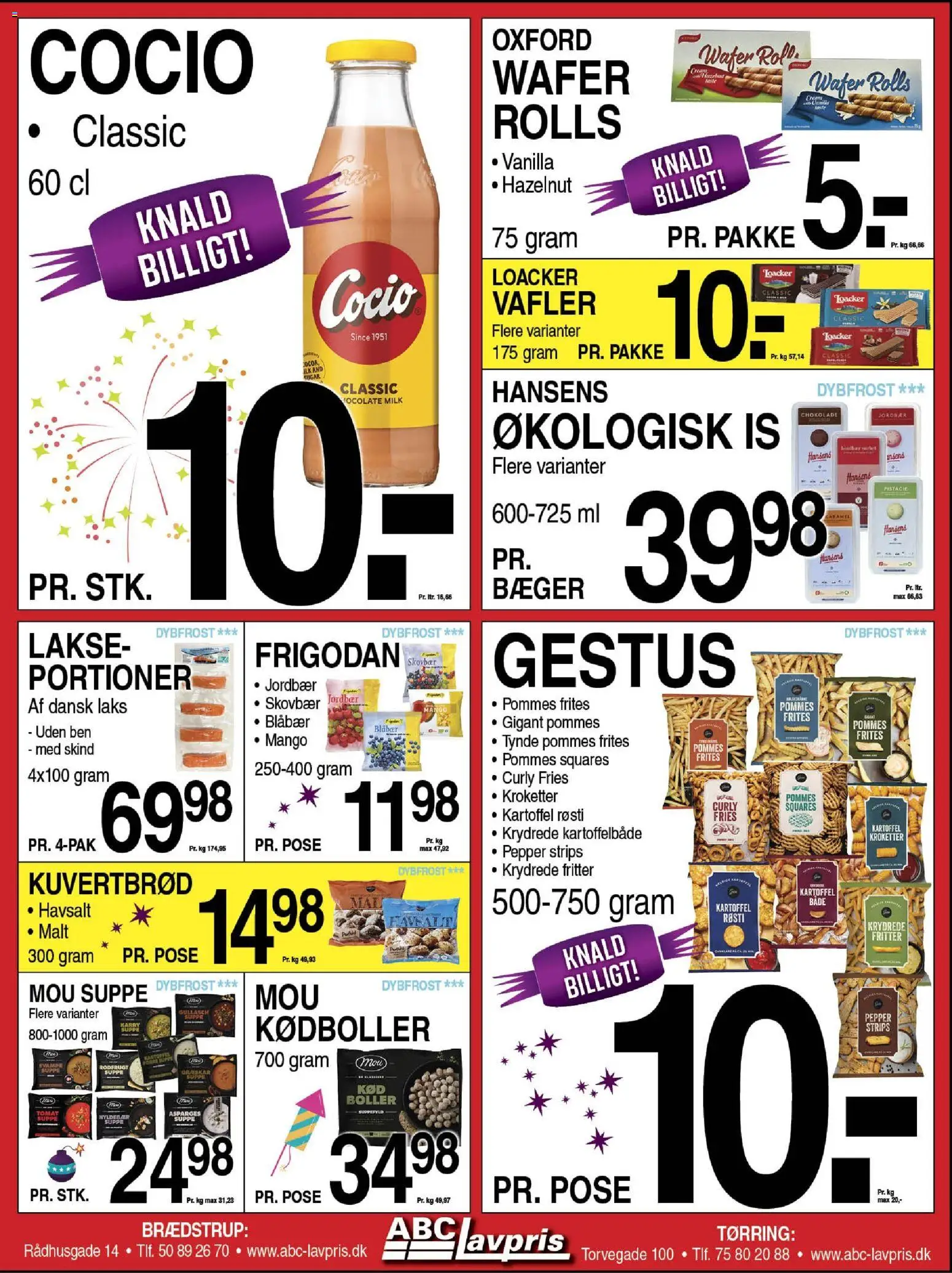 Abc Lavpris tilbudsavis – gyldig fra 24.12.2025 | Side: 4 | Produkter: Mango, Jordbær, Is, Suppe