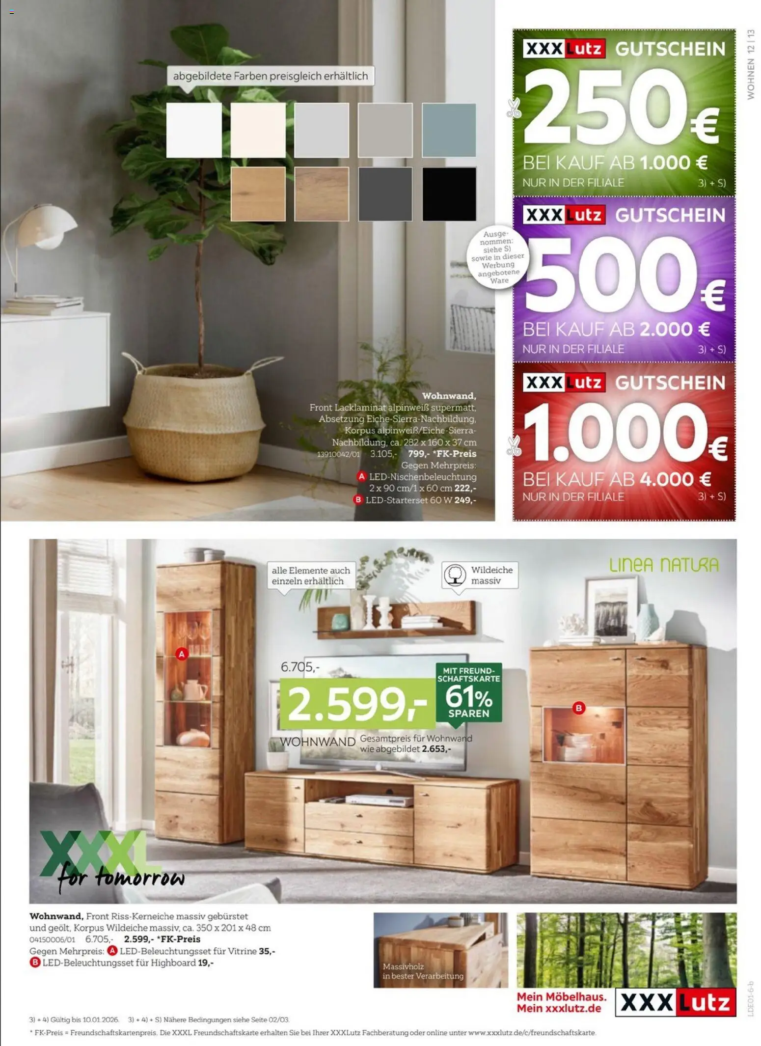 XXXL Lutz Prospekt 	 – gültig ab 02.01.2026 | Seite: 13 | Produkte: Wohnwand, HIghboard, Vitrine