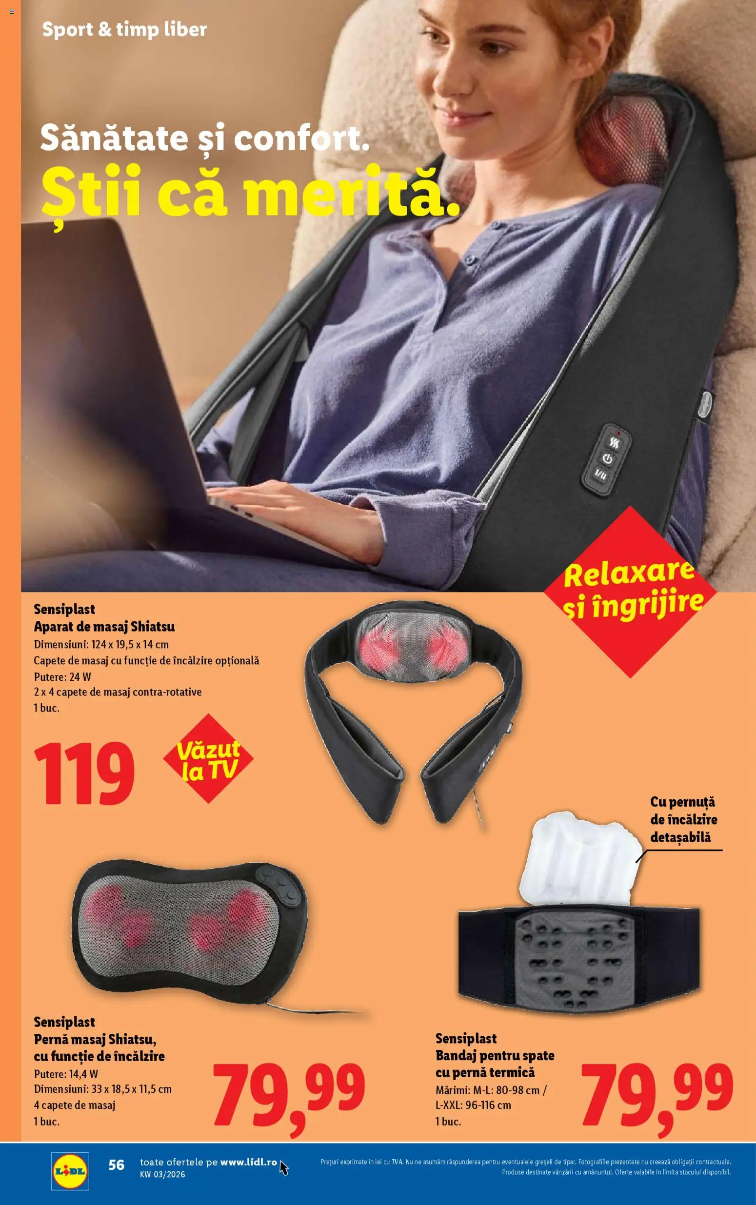 Noul catalog Lidl – valabil de la 12.01.2026 | Pagină: 56 | Produse: Pernă